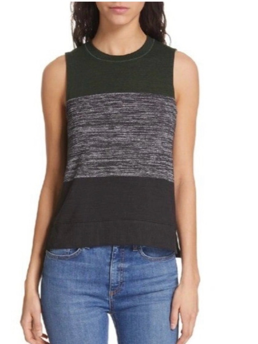 Rag & Bone Bowery Colorblock Crewneck Sweater Vest size S